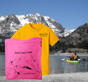 June Lake Loop River Map T-Shirt