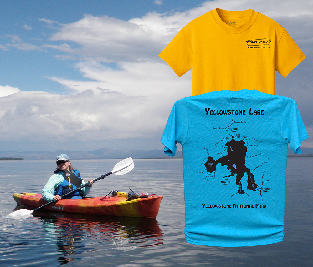 Stonefly Studio River Map T-Shirts